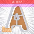 Letter_A~4.75in.gif Letter A Cookie Cutter 4.75in / 12.1cm
