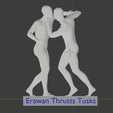 Erawan Thrusts Tusks Look Mai Muay Thai or Slave Tips Thai boxing