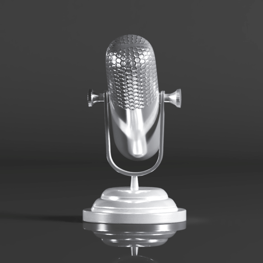 🎤 Deco Aluminum Metal Microphone Decorative Sculpture Home Decor Statue ...