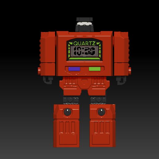 🤖 Transformers Quartz Retro Style Alarm Clock for 3D Printing・ OBJ File ...