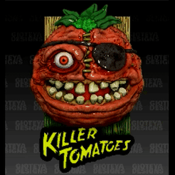 Killer.gif Archivo STL Killer Tomatoes・Modelo para descargar y imprimir en 3D, GioteyaDesigns