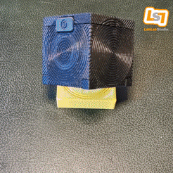 projet-cults3d-carre.gif Archivo 3D Cubo de almacenamiento para tarjetas SD y MicroSD. 12 SD / 8 MICROSD O 4 SD / 40 MICROSD・Diseño imprimible en 3D para descargar
