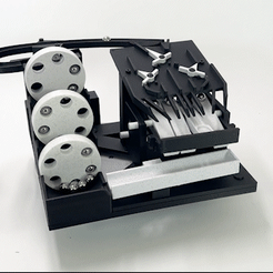 Three-Wheeler-Quas-AND-Logic.gif 3D file Marble Machine - Modular Design - Three Wheeler Elevator with Quad AND Logic Module・Model to download and 3D print