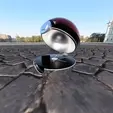 funcionamiento-render.gif rotating pokeball (Switch Cartridge Holder: Store & Protect Your Games On-the-Go)