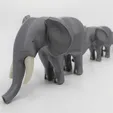 GIF.gif African Elephant Mama & Babies