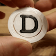 D.gif Key ring letter D