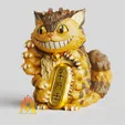 Catbus-Lucky-fortune-cat-version.gif Catbus - Lucky fortune cat version -ネコバス-Nekobasu - My Neighbor Totoro-studio ghibli-cat-FANART FIGURINE