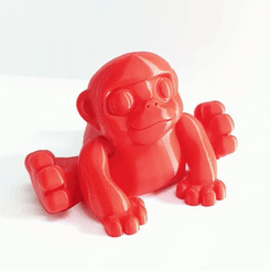 monito.gif Файл STL Милая обезьянка-флекси・Модель для загрузки и 3D печати