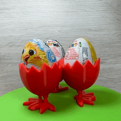 ezgif.com-video-to-gif-14.gif STL file EGG CUPS FOR EASTER DAY (TYPE B) - #EASTERXCULTS・3D printer model to download