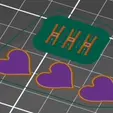Emoji-Love-Hearts.gif Emoji "I love You" Keychain
