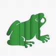 0522.gif Frog Text Flip🐸 Keyring (Frog Text Flip🐸 Keyring) - flippable text - toad