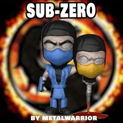 Sub-Zero-Fatality.gif Sub-Zero Mortal Kombat Chibi FATALITY