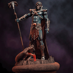ezgif-6-1506a18f2bf2.gif 3D file Fanart Skeletor - Masters of the Universe - Statue・3D printable design to download, NachoCG