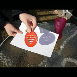 Sunheart.gif STL file Sunheart gift coaster to your loved one・3D printer model to download