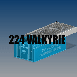 224.gif STL file 224 VALKYRIE 80x storage fits inside 7.62 NATO ammo can・3D printing model to download