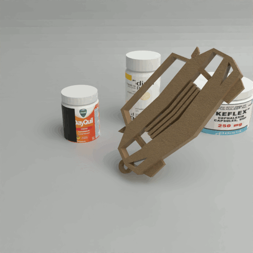 Keychain car style 1 3D model