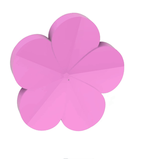 Purple flower 3D model