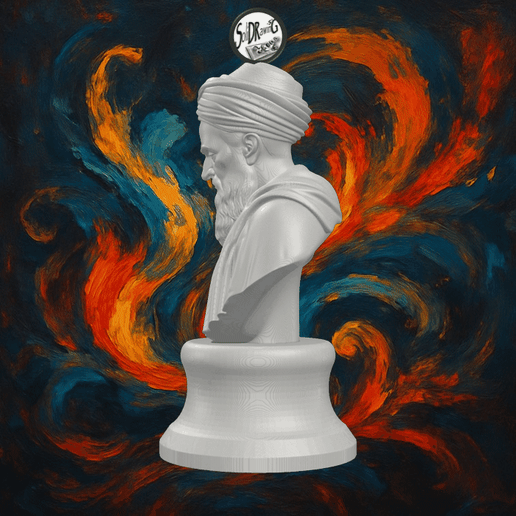 Al Biruni Scholar Portrait Bust – SoliDRawinGs SG3301