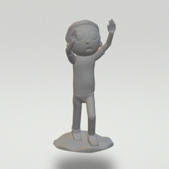 Morty-Gif.gif STL file Morty Statue・Design to download and 3D print, XiantenDesigns