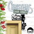035a.gif 🎅 Christmas door corner (santa, decoration, decorative, home, wall decoration, winter) - by AM-MEDIA