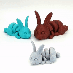 ezgif-7-d0dba1a31613.gif STL file Articulated Bunny・3D printable model to download, mcgybeer