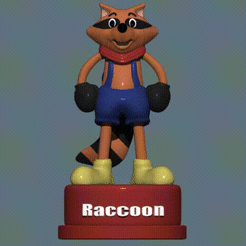 | birt eit) OBJ-Datei Mr. Raccoon Figur ( Residual Evil ) Remake 2・Vorlage für 3D-Druck zum herunterladen, Kangreba