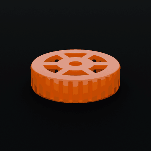 Six-spoke handwheel with hex nut pocket M8 - clamping knob, 3 sizes 36/44/54 mm, no supports
