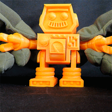02-GIF-ROBOT-1.gif Download STL file FLEXIBLE ROBOT • 3D printing object, Markdejavu