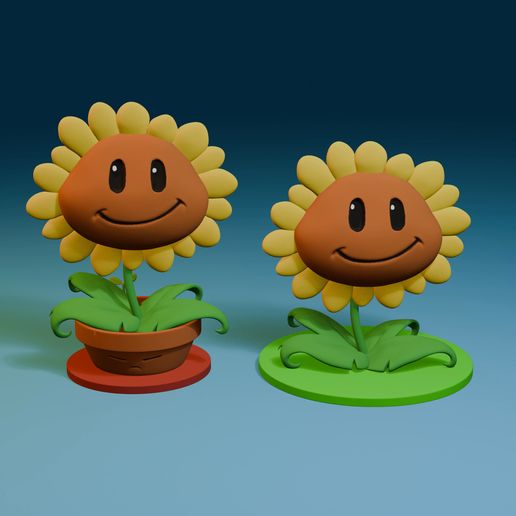 Girasol_render0001-0250.mp4 Fan art Tournesol de Plants VS Zombies