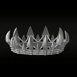 Crown.gif 3D file Crown・Design to download and 3D print, Piggsy