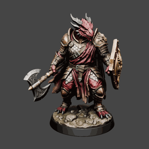 Draconid Warrior Miniature