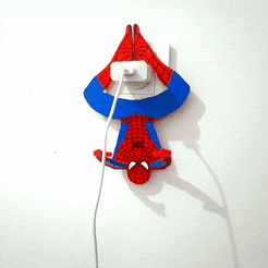 GIF-220121_164613.gif STL file SPIDERMAN HOLDER・3D printing model to download