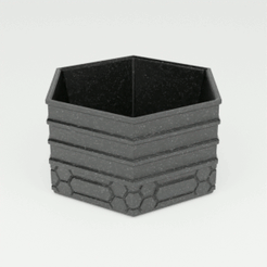 Hexagonal-mini-holder-1-slot-high-spin-30fps.gif 3MF file HEXAGONAL MODULAR HOLDER - 1-SLOT - HIGH・3D print object to download, toprototyp