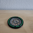 Coaster_vid_00.gif Datei STL Formel 1 Untersetzer・Design für 3D-Drucker zum herunterladen