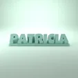 Patricia_Playful.gif Patricia 3D Nametag - 5 Fonts