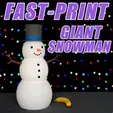 1AminThumb.gif Fast-Print Giant Snowman Christmas Decoration (Vase Mode)
