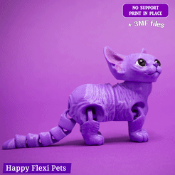 sphynx_cat.gif Sphynx cat - articulated flexi toy - updated vers 2024