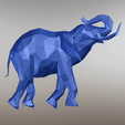 Animation.gif Elephant - Low Poly
