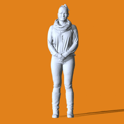 0.gif OBJ file Miniature Pose People #13・3D printing model to download, Peoples