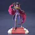 Lelouch-Color-Gif.gif Lelouch and C.C - Code Geass Anime Figurine STL for 3D Printing