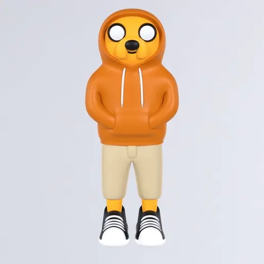 Jake the Dog Urban Vibes - Multiparts 3D model