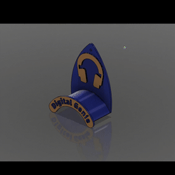 Untitled_1.gif Free STL file Headphone holder 01・3D print object to download