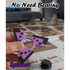 1-gif.gif STL file Spinner NO BEARING NEEDED Toy Anti Stress・3D printable model to download