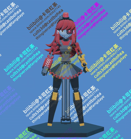 🦸 Mimi Sentry LUCKY 13 Jointed Figure・Free STL File for 3D