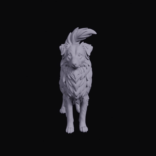 Australian Shepherd Dog Figurine