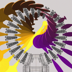 Blade 13_Front_OPT.gif Free STL file BLADE #13 [ADD-ON for RAINBOW ROLLER-COASTER]・Design to download and 3D print