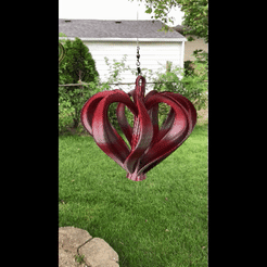 Spinners-1.gif STL file Wind Spinner Heart・Design to download and 3D print