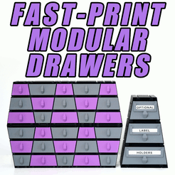 1_MainThumbAnim.gif Fichier STL gratuit Tiroirs de rangement modulaires Fast-Print - Édition Trapèze (Mode Vase)・Idée pour impression 3D à télécharger, LR3DUK