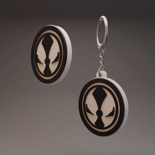 Spawn - Keychain and Coin/Badge 3D model by ZeroCreations