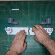 ezgif.com-gif-maker-8.gif STL file QUICK RELEASE 8.8'' PAPER TOWEL HANGER ( NO SUPPORTS NEEDED )・3D printable model to download